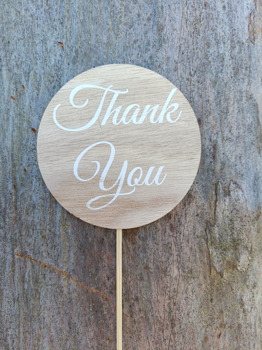 Thank You Flower Pick