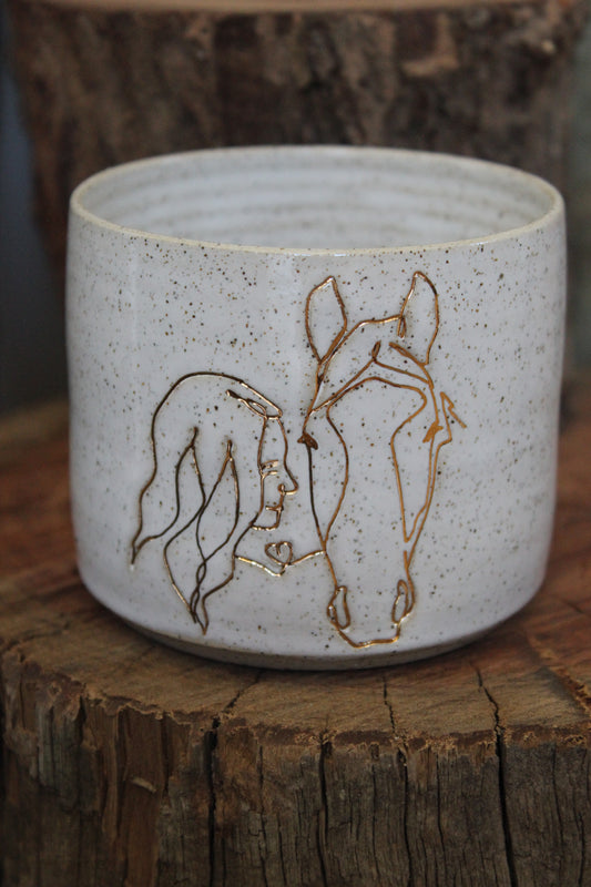 A girl & her horse (Hug mug)