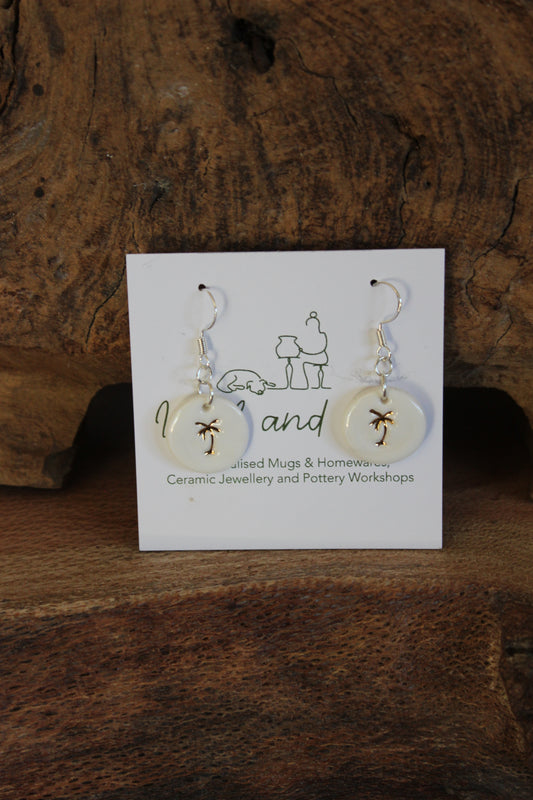 Palm tree earring