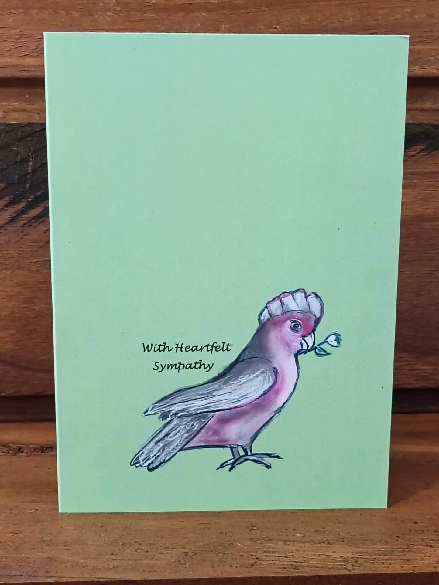 With heartfelt sympathy card