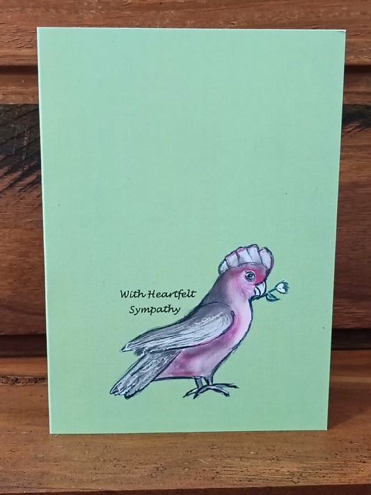 With heartfelt sympathy card