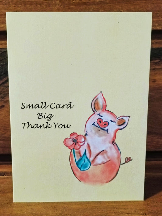 Small card big thank you